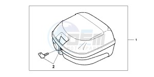 WW125EX2C drawing TOP BOX 26L