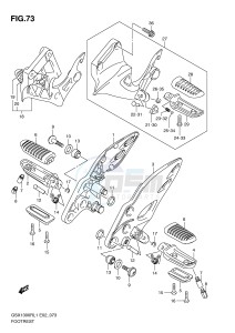 GSX1300R (E2) Hayabusa drawing FOOTREST