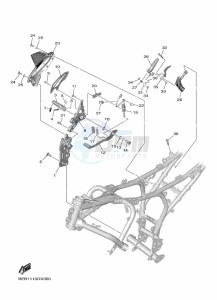 YZF690 YZF-R7 (BEB4) drawing STAND & FOOTREST 2