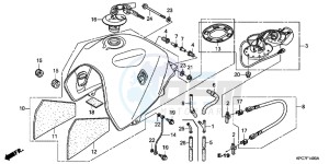 XL125VB drawing FUEL TANK/FUEL PUMP