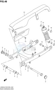 LS650 (E3-E28) SAVAGE drawing REAR SWINGING ARM