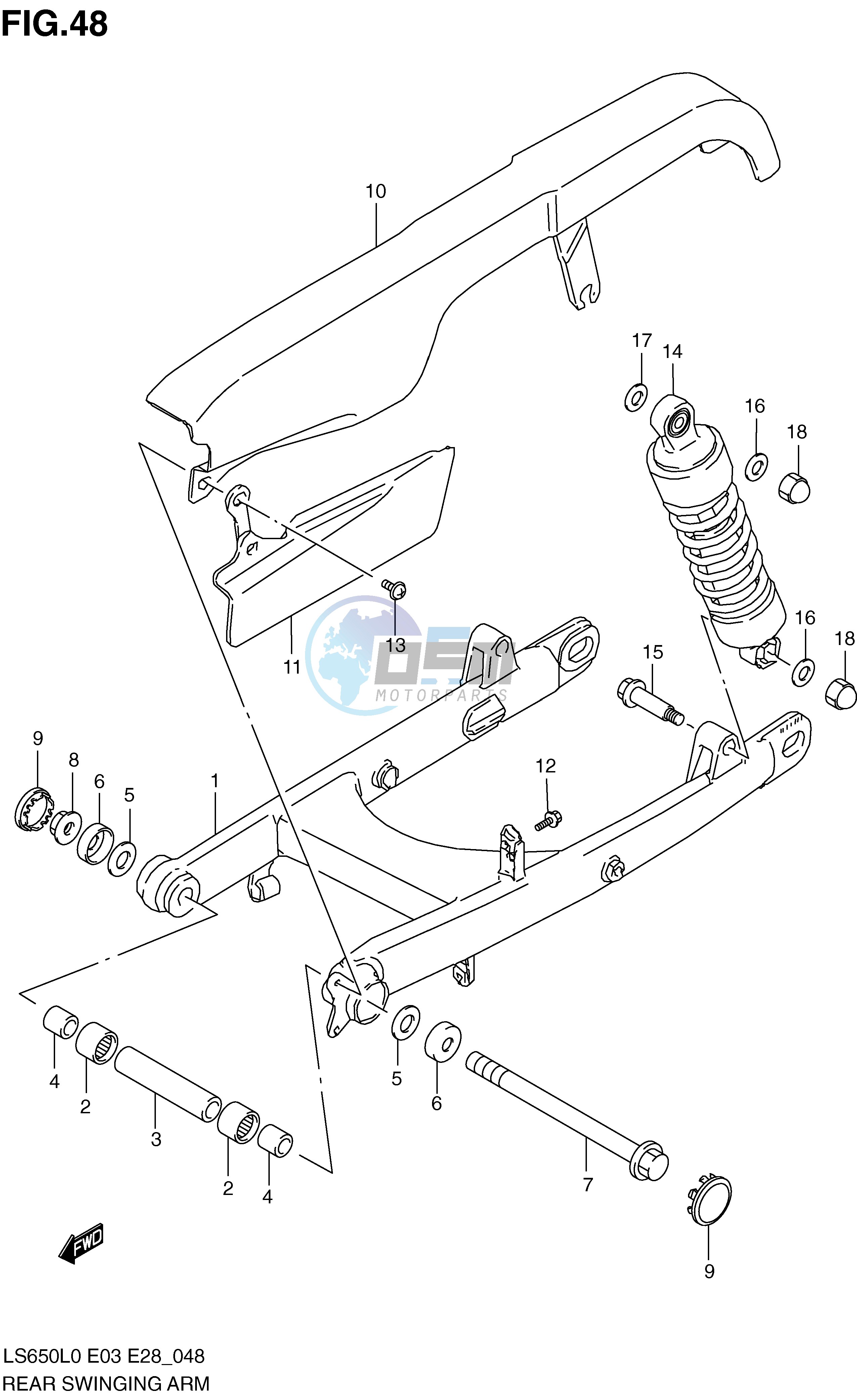 REAR SWINGING ARM