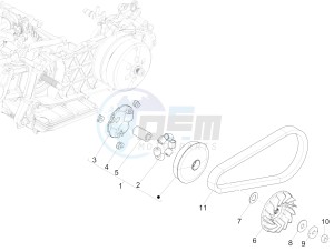 Medley 150 4T ie ABS (APAC) drawing Driving pulley