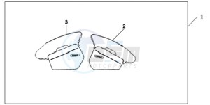 NT700VAA France - (F / ABS) drawing PANNIER INNER BAG SET