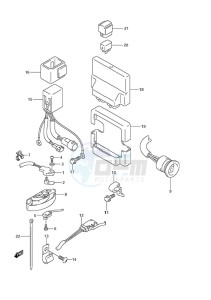 DF 200 drawing PTT Switch/Engine Control Unit