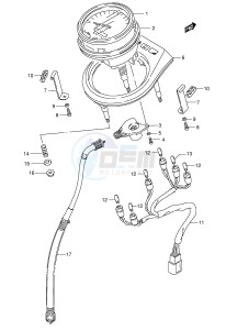 LS650 (E3-E28) SAVAGE drawing SPEEDOMETER (MODEL K5 K6 K7 K8 E3,E33)