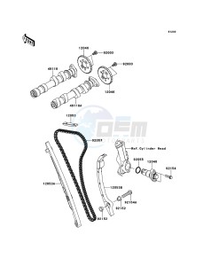 VERSYS KLE650CBF GB XX (EU ME A(FRICA) drawing Camshaft(s)/Tensioner