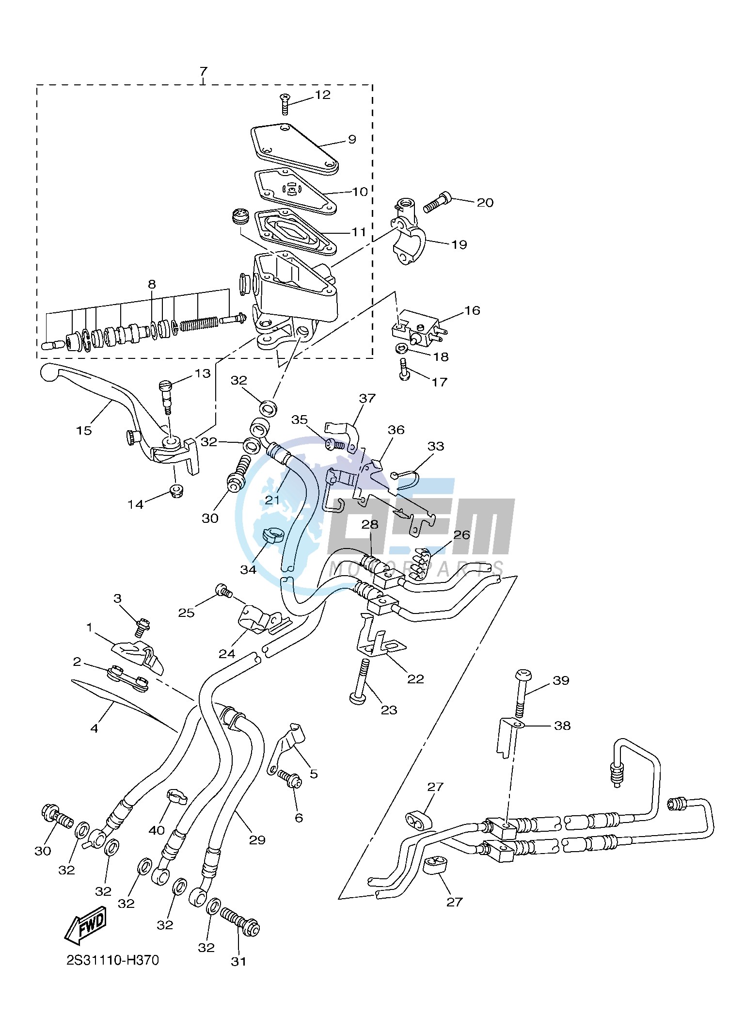 FRONT MASTER CYLINDER