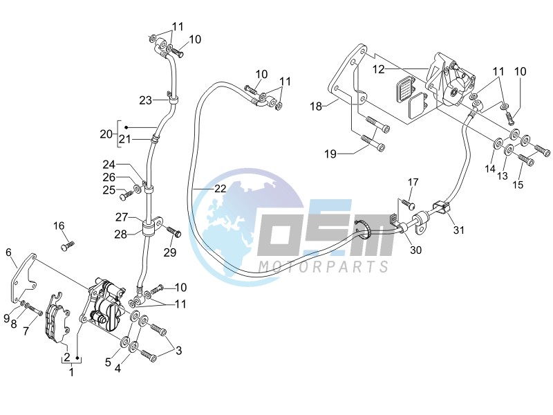 Brakes hose  - Calipers