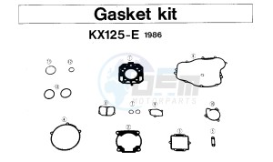 KX 125 E [KX125] (E1) [KX125] drawing GASKET KIT