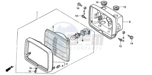 CG125 drawing HEADLIGHT (2)