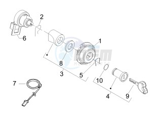 LXV 150 4T USA drawing Locks