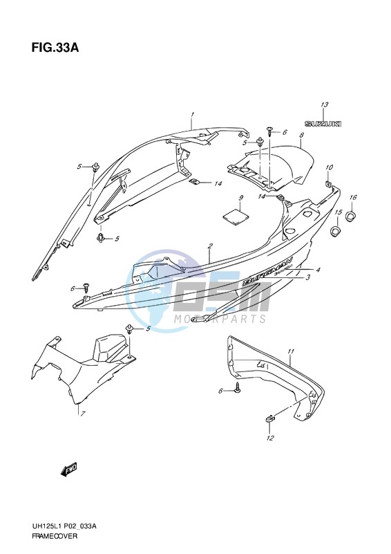 FRAME COVER (MODEL EXECUTIVE P19)