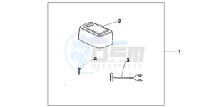 GL18009 UK - (E / AB MKH NAV) drawing TRUNK INNER LAMP