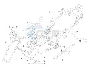 MP3 300 ie E4 LT BUSINESS - SPORT ABS (EMEA) drawing Frame/bodywork