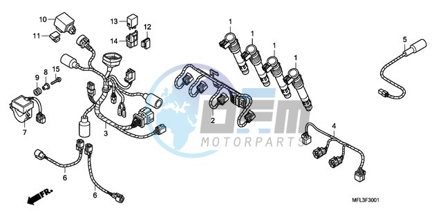 SUB HARNESS (CBR1000RR)