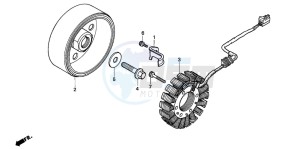 CBR900RR FIRE BLADE drawing GENERATOR