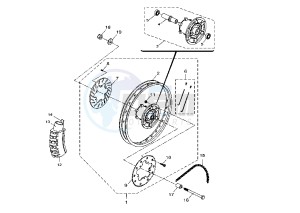 DT R - DT RSM 50 drawing REAR WHEEL ENDURO