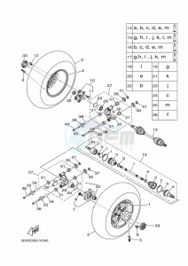 YFM450FWBD KODIAK 450 (B5R2) drawing REAR WHEEL