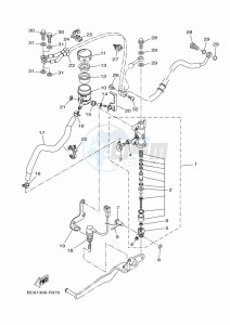 TRACER 700 MTT690-A (B4T1) drawing REAR MASTER CYLINDER