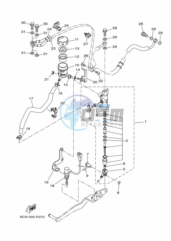 REAR MASTER CYLINDER