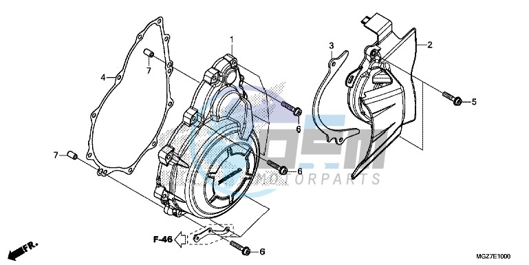 A.C. GENERATOR COVER