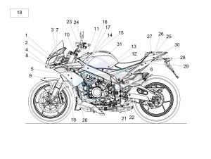 TUONO 1100 V4 FACTORY E4 SUPERPOLE ABS (EMEA-GSO) drawing Plate set and decal