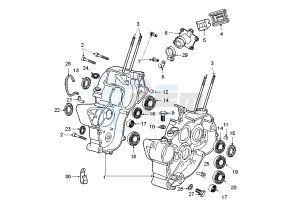 XR6 E - 50 cc drawing CRANKCASE