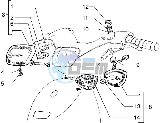 Head-lamp-Turn signal lamps