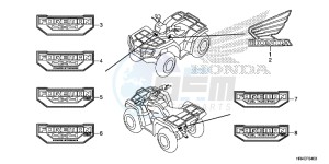 TRX500FE1G TRX500 Europe Direct - (ED) drawing MARK/ EMBLEM