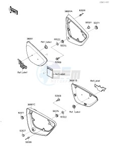 VN 1500 B [VULCAN 88 SE] (B1-B3) [VULCAN 88 SE] drawing SIDE COVERS