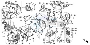 VT600CD drawing BATTERY