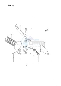 RM80 (E24) drawing LEFT HANDLE GRIP (MODEL G H)