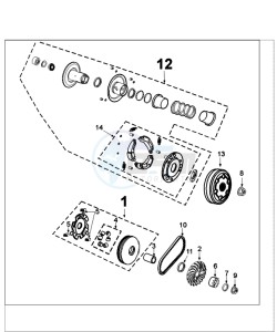 FIGHT 4 50 4T ICEBLADE drawing CLUTCH