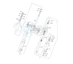 YP R X-MAX 125 drawing FRONT FORK