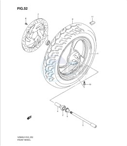 VZ800L0 drawing FRONT WHEEL