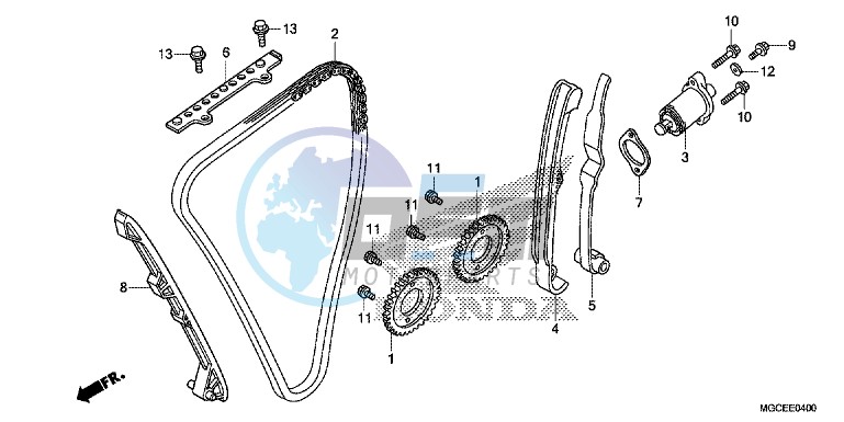 CAM CHAIN/ TENSIONER