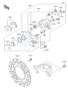 KX65 KX65AGF EU drawing Rear Brake