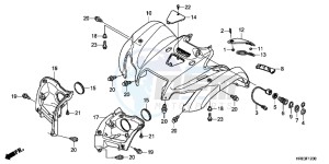 TRX500FED TRX500FE Europe Direct - (ED) drawing FRONT FENDER