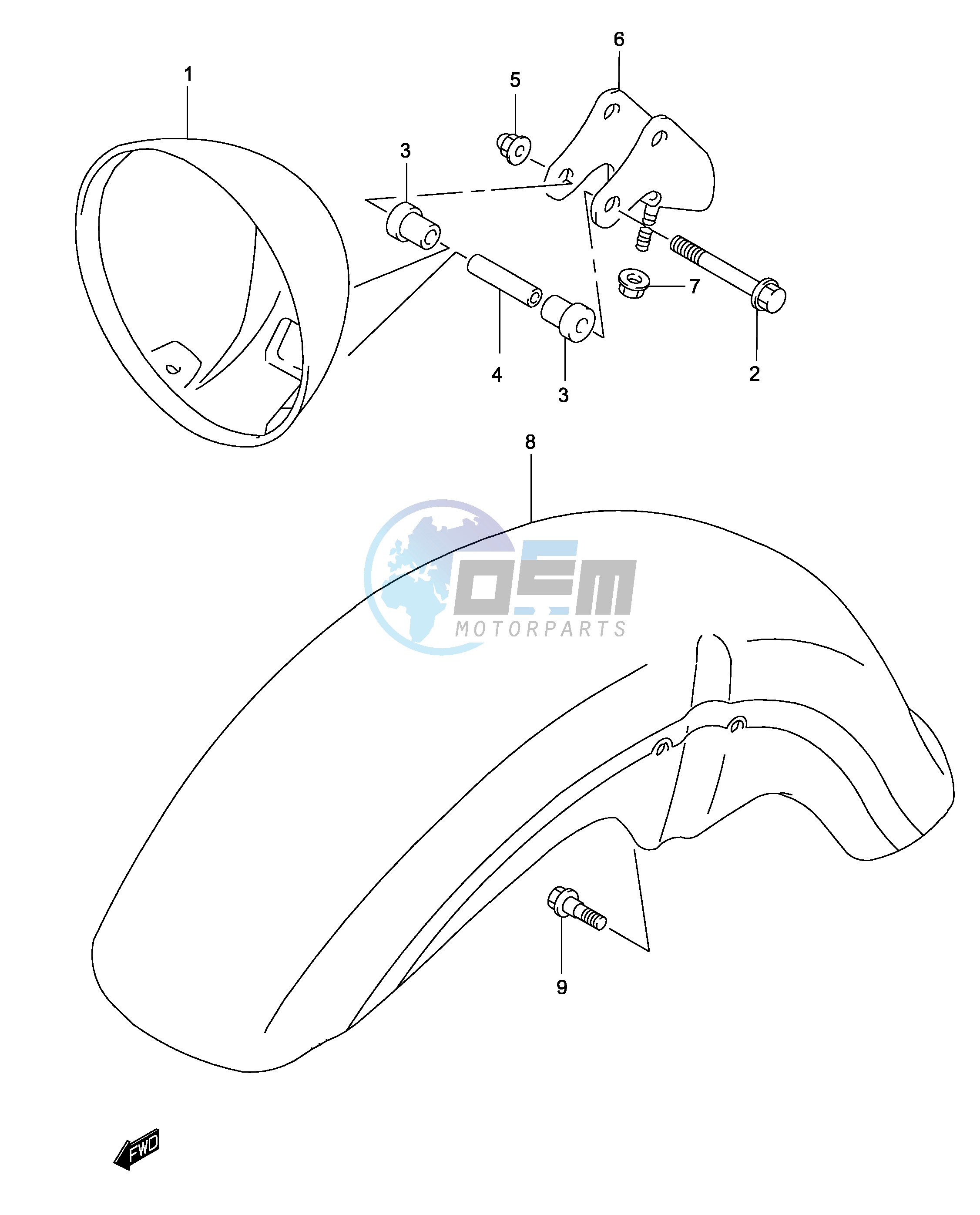 HEADLAMP HOUSING (MODEL K2)