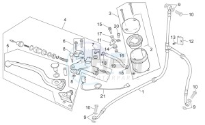 RSV 2 1000 drawing Front master brake cilinder