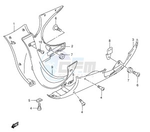 GSX750F (E2) drawing UNDER COWLING