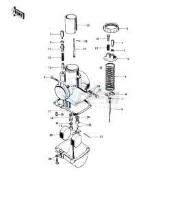 G5 100 drawing CARBURETOR -- 72-73 G5-A- -