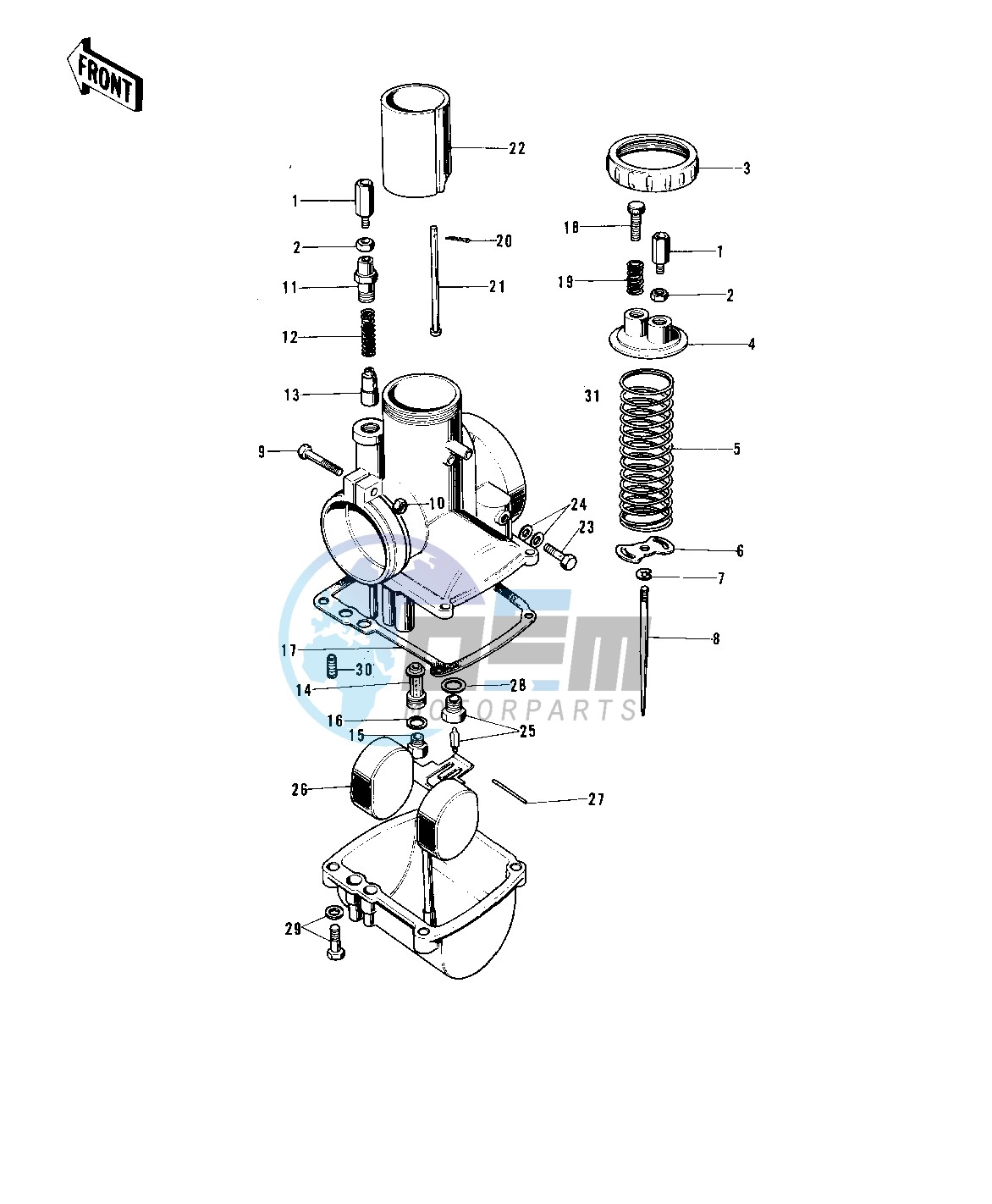 CARBURETOR -- 72-73 G5-A- -