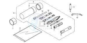 TRX350FE RANCHER 4X4 ES drawing TOOLS