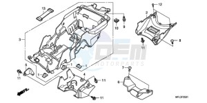 CBR1000RA9 ED / ABS REP drawing REAR FENDER (CBR1000RA)