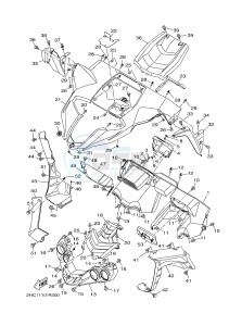 YXZ1000ETS YXZ10YESH YXZ1000R EPS SS SPECIAL EDITION (B577) drawing FRONT FENDER