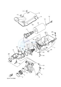 YFM700R YFM700RF RAPTOR 700R (2LS3) drawing INTAKE