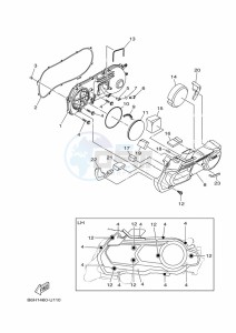 YP125RA XMAX 125 ABS (B9Y4) drawing EXHAUST