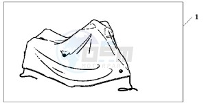 SH125ADD SH125i UK - (E) drawing BODY COVER XL HONDA LOGO